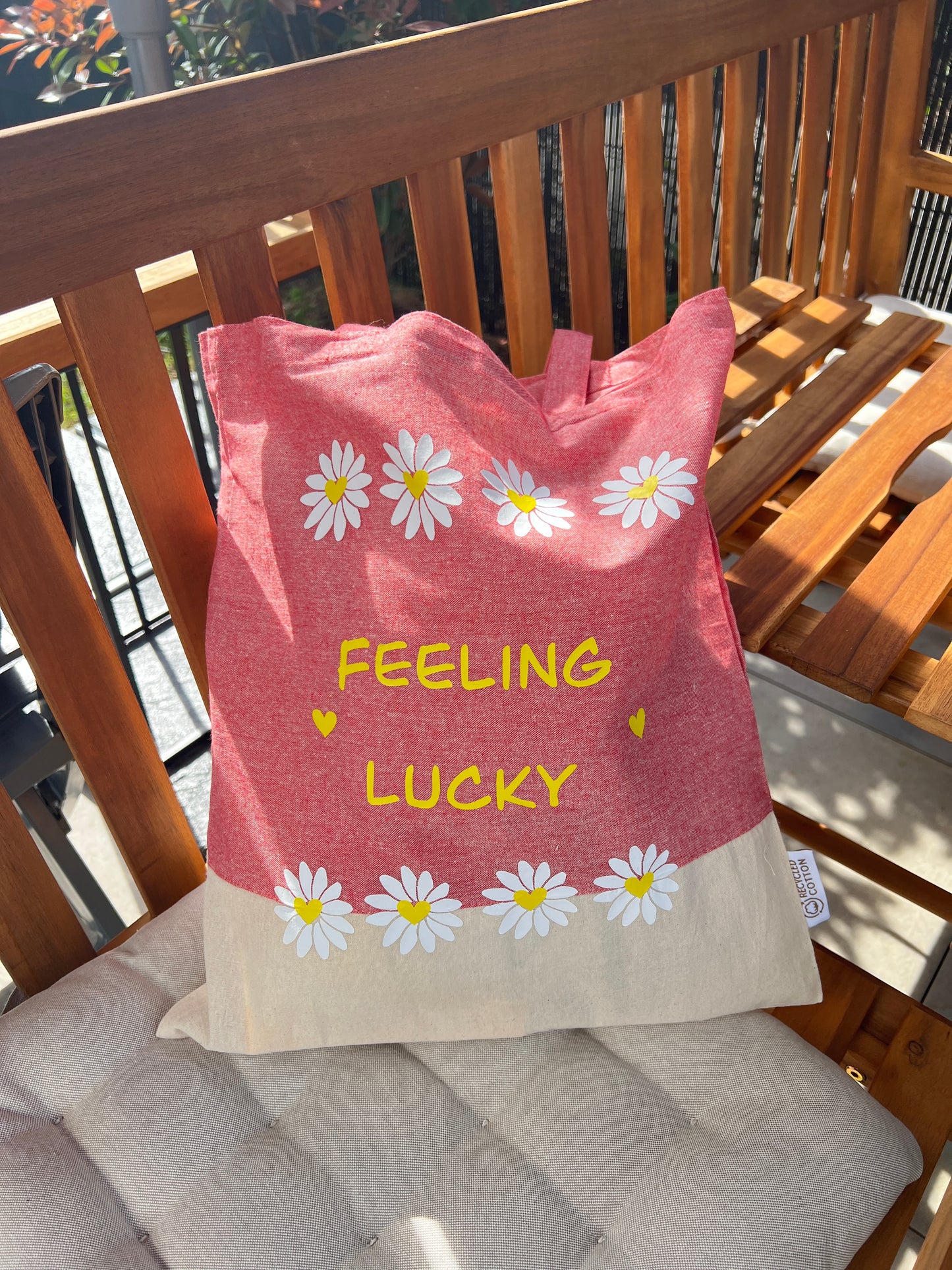 Tote bag feeling lucky