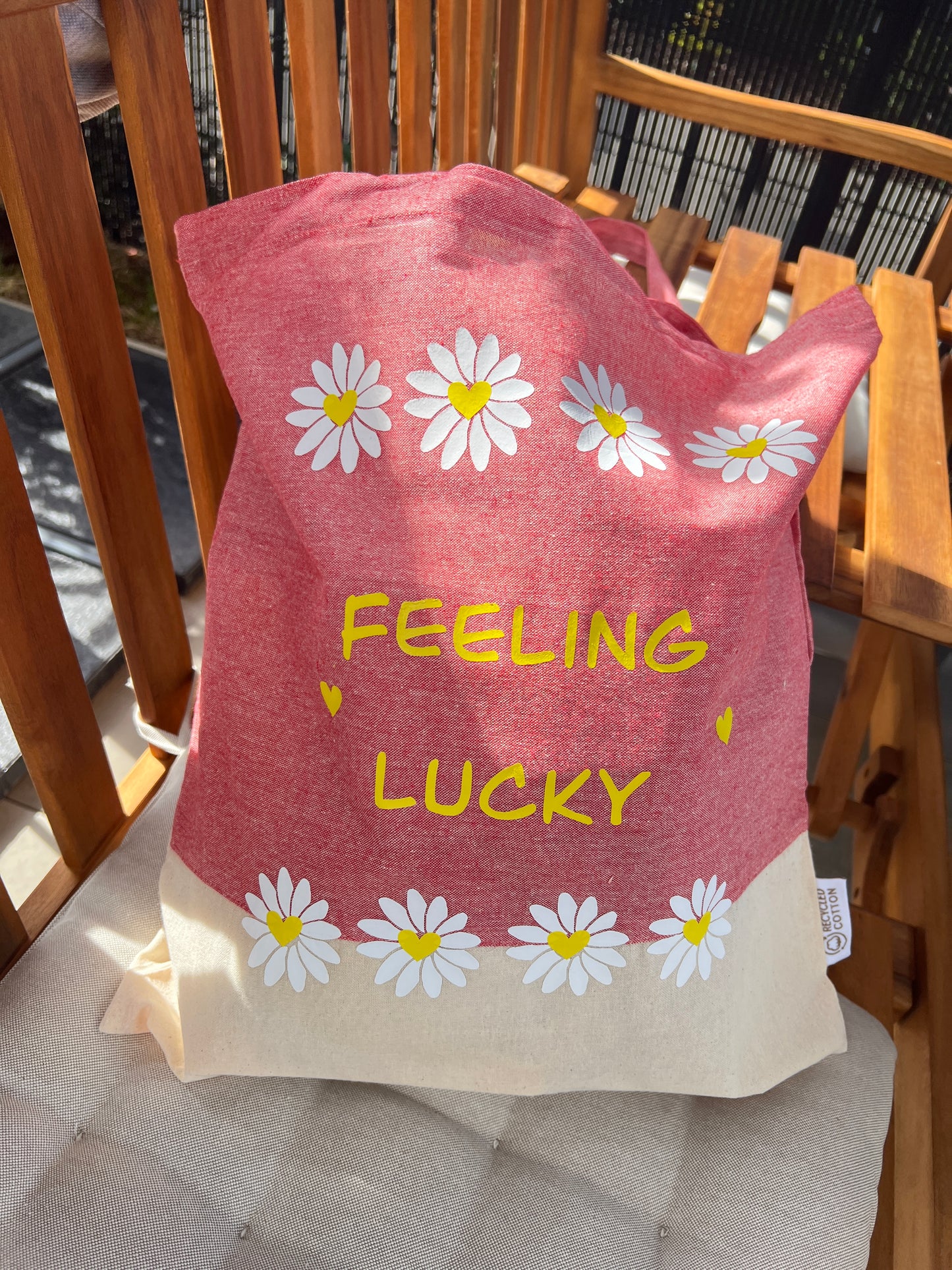 Tote bag feeling lucky