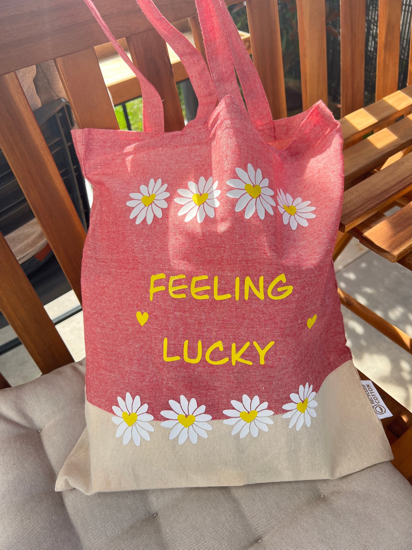 Tote bag feeling lucky