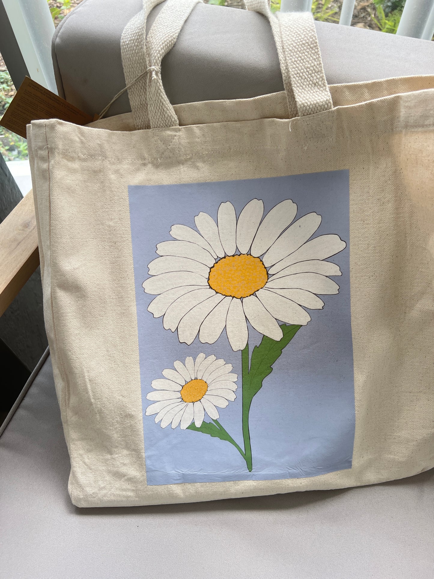 Tote bag marguerite