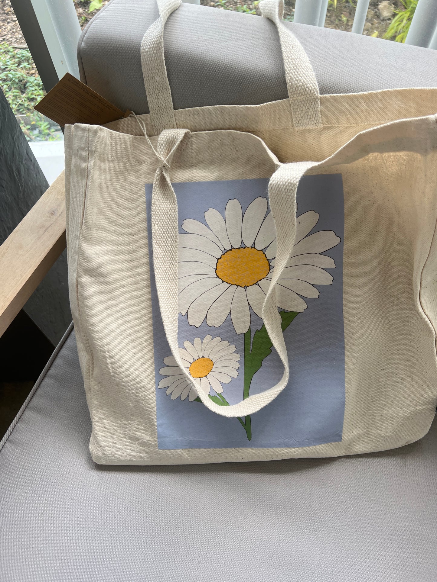 Tote bag marguerite