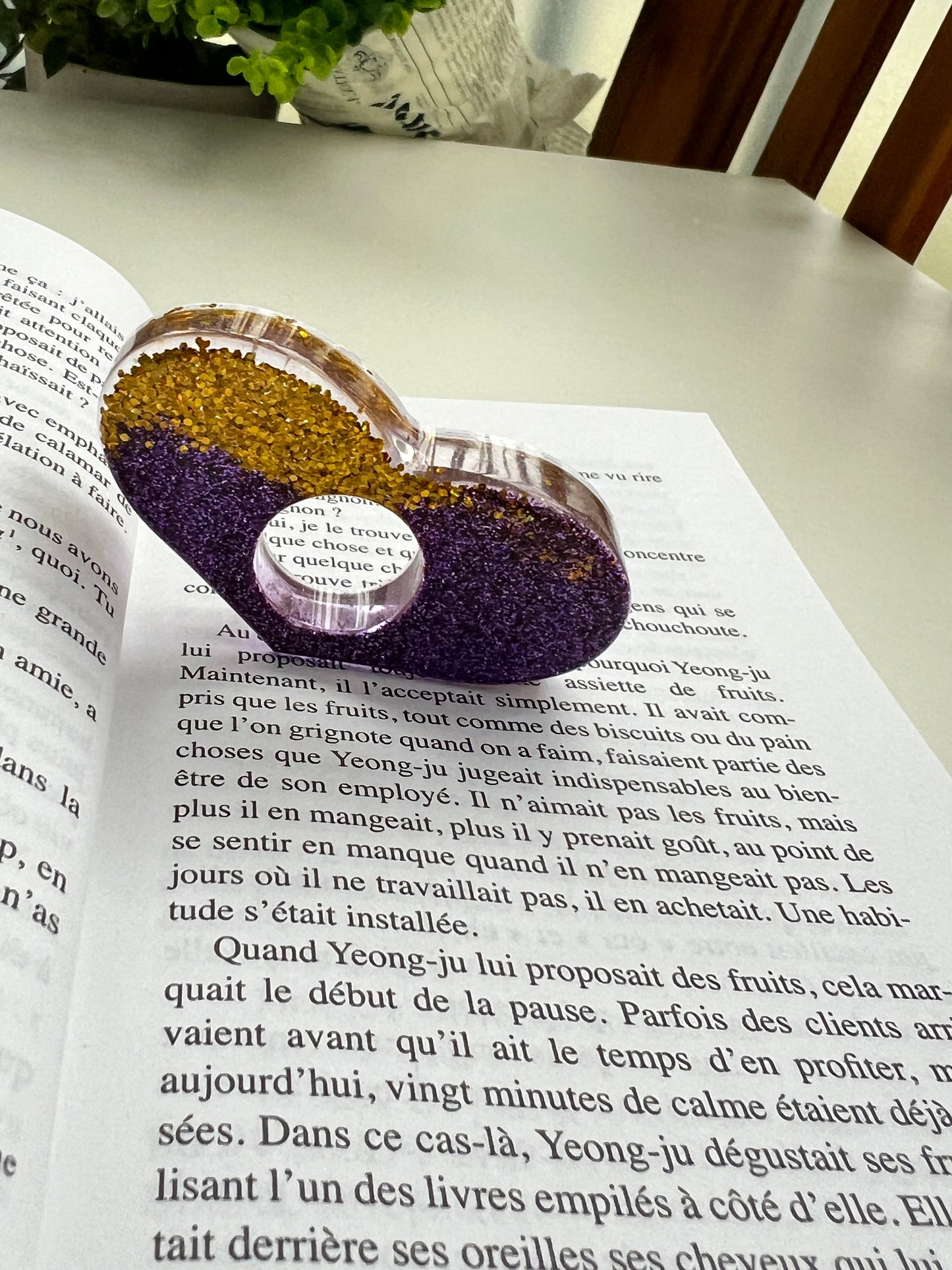 Bague de lecture forme coeur