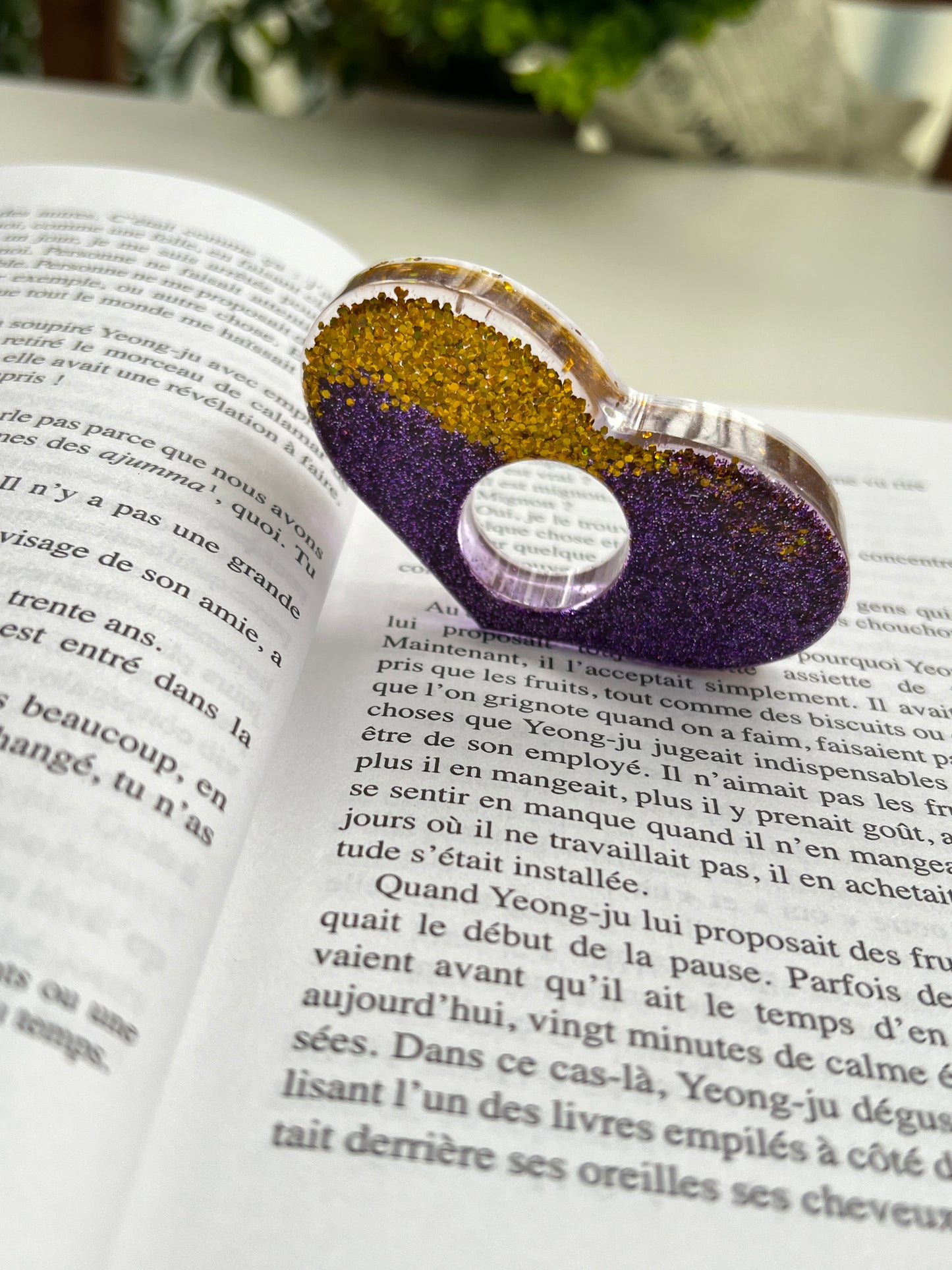 Bague de lecture forme coeur