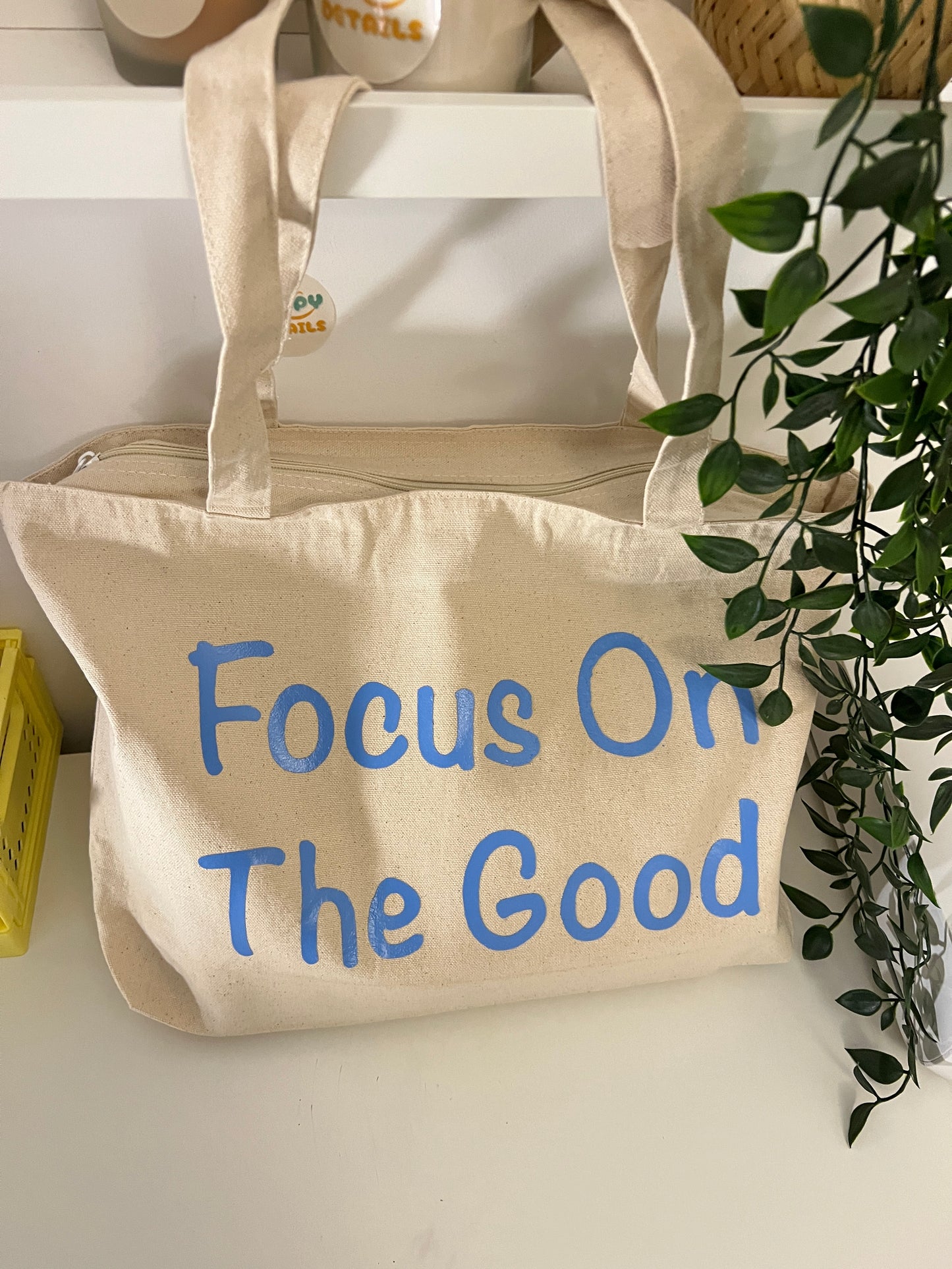 Tote bag avec fermeture éclair