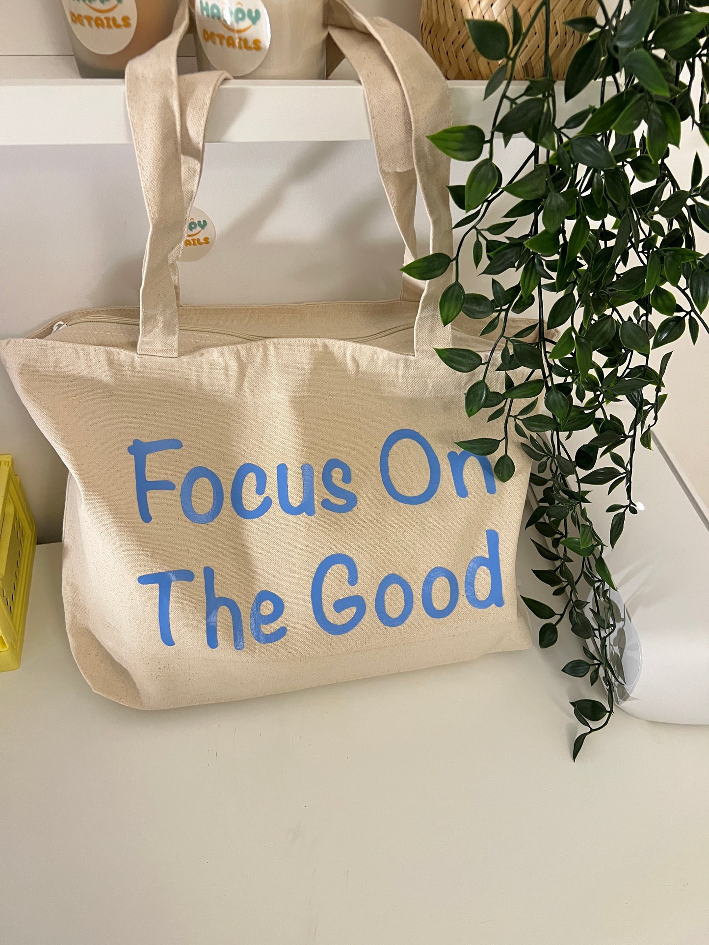 Tote bag avec fermeture éclair
