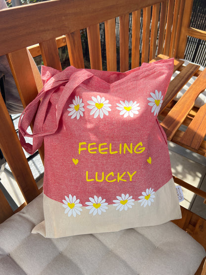 Tote bag feeling lucky
