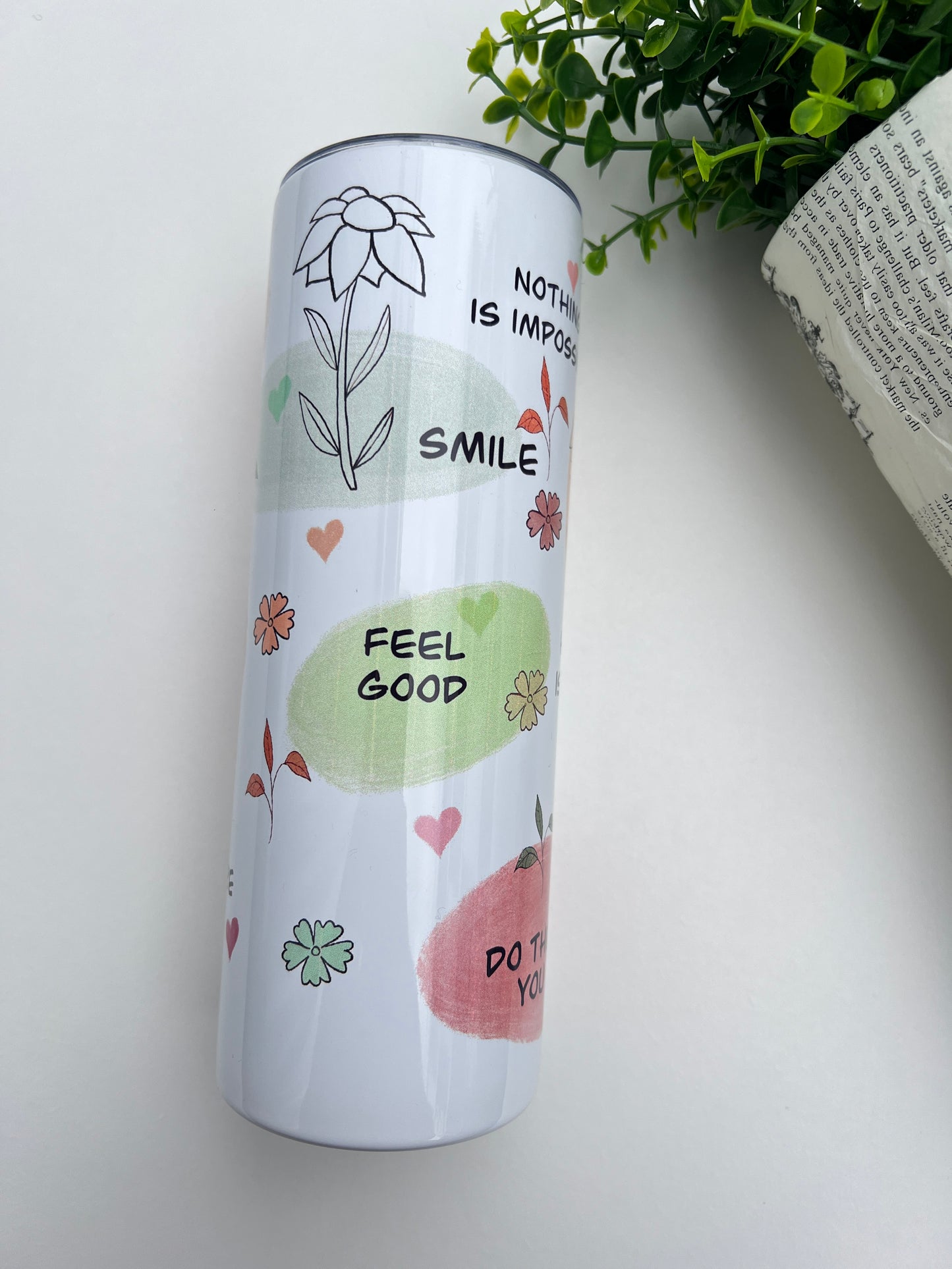 Gourde / Gobelet positive vibe