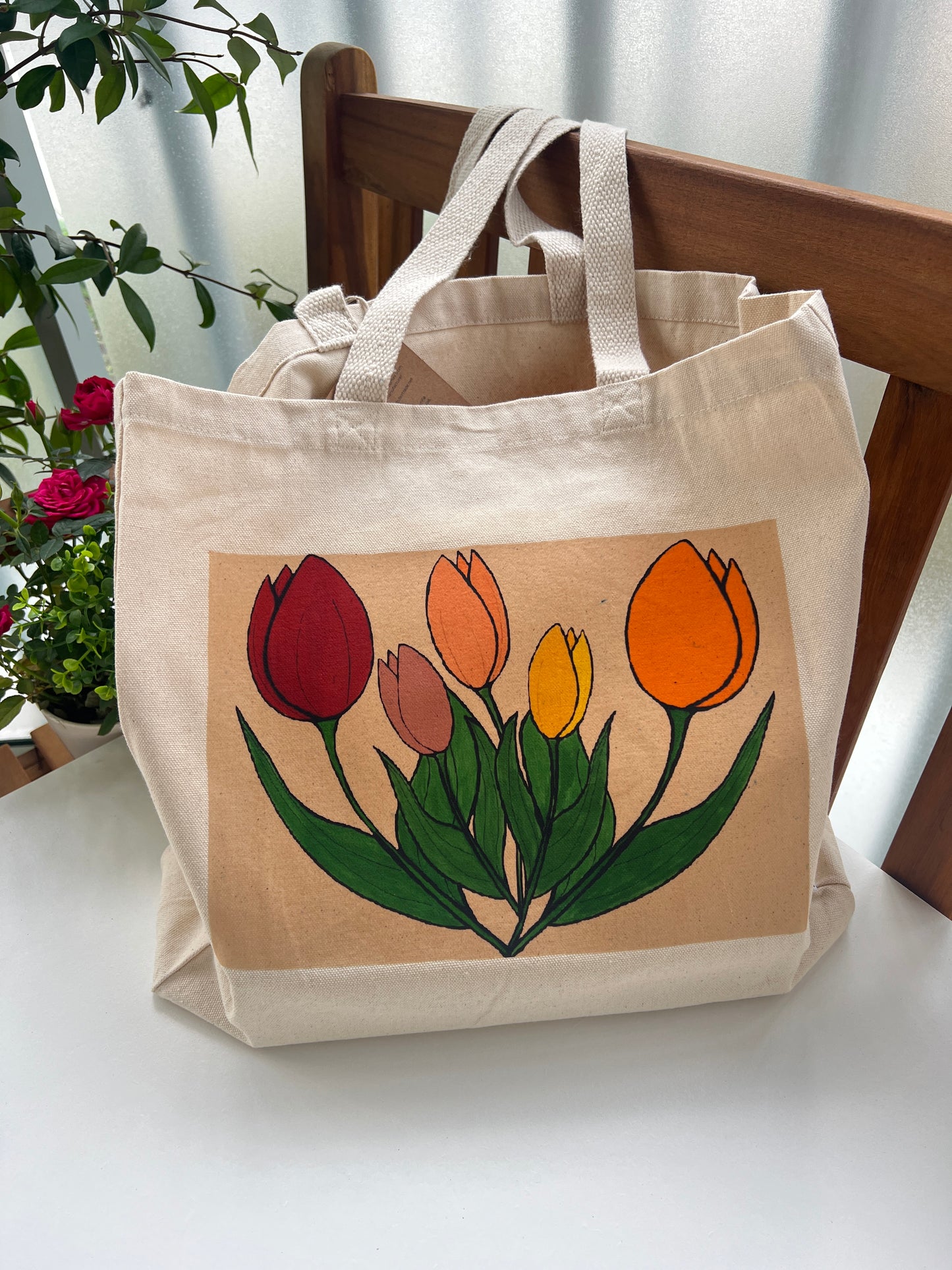 Tote bag tulip