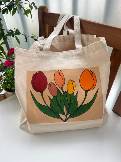 Tote bag tulip