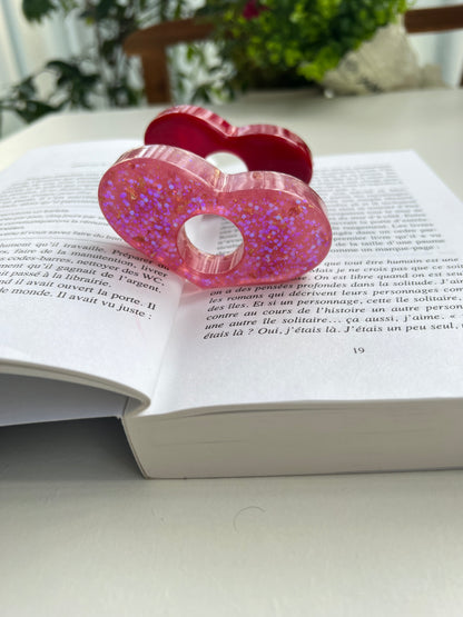 Bague de lecture forme coeur